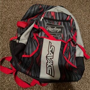 Rawlings Red and Black Men's Backpack